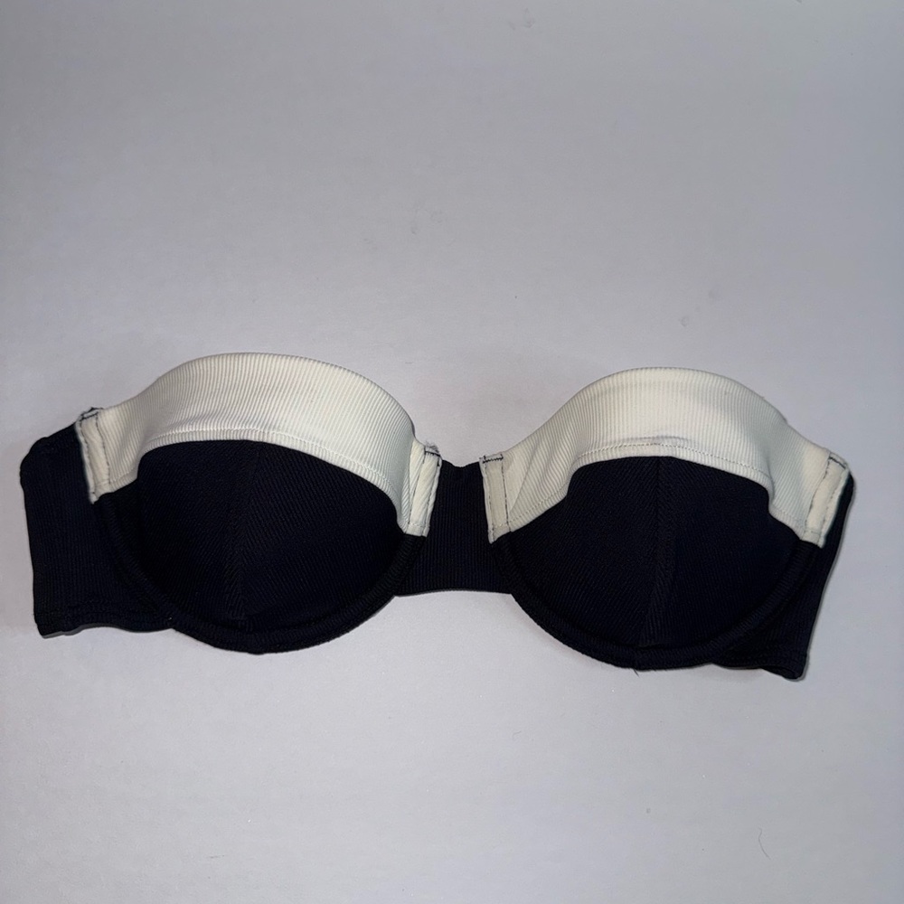 Volcom Black and White Bikini Top